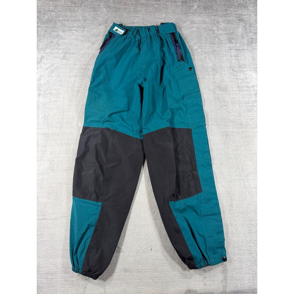 MEC Snow Pants Mens Small Teal Vintage GORETEX Waterproof Full Zip Outdoors